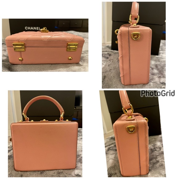 SOLD! Dolce & Gabbana Pink Quilted Leather Box Top Handle Bag - Picture 10 of 11
